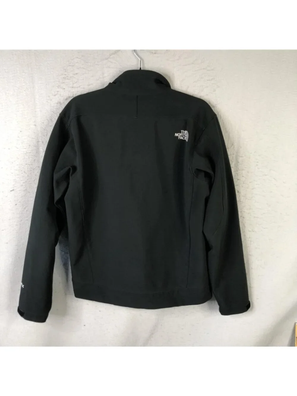 The North Face Softshell Jacket Mens Small Black Apex Full Zip Windbreaker